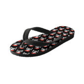 Fun Skull und Crossbones Pattern Pirate Kinderbadesandalen (Schrägansicht)