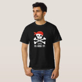 Fun Skull und Crossbones Pirate Lasst uns Party! T-Shirt (Vorne ganz)