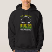 Fun Skydiving Quote Inspirational Parachute Skydiv Hoodie (Vorderseite)