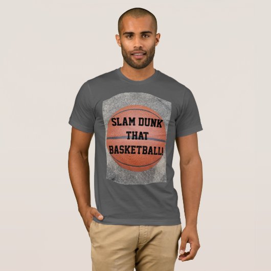 Fun Slam Dunk, dass Basketball T-Shirt (Vorne ganz)