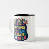 Fun-Slogan Zweifarbige Tasse (Vorderseite Links)