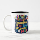 Fun-Slogan Zweifarbige Tasse (Links)