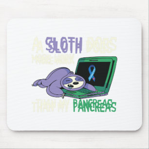 Fun Sloth Pankreas Diabetes Bewusstsein Insulin Di Mousepad