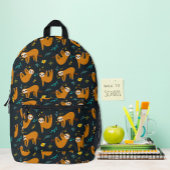 Fun Sloths Muster Bedruckter Rucksack