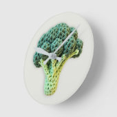 Fun Smood Boost Green Minimalistisch Crochet Brocc Runde Wanduhr (Winkel)