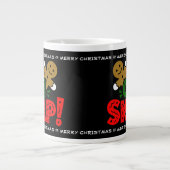 Fun Snapped Gingerbread Man Weihnachts-Tasse Jumbo-Tasse (Vorderseite)