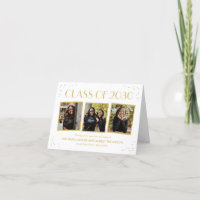 Fun Snapshots Abschluss Foto Danke Karte