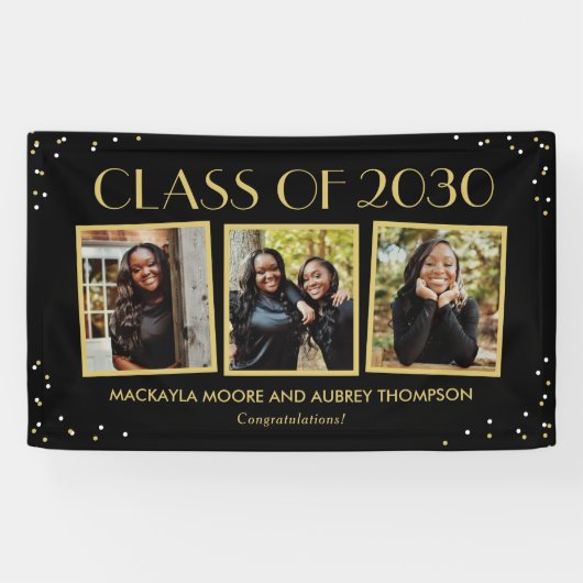 Fun Snapshots EDITABLE COLOR Abschluss Banner (Horizontal)