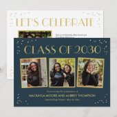 Fun Snapshots - Editable Color Abschluss Einladung (Vorne/Hinten)