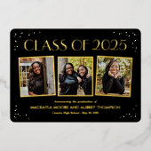 Fun Snapshots Foil Abschluss Foto Einladung Foi (Vorderseite)