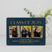 Fun Snapshots Foil Abschluss Foto Einladung Foi (Stehend vorne)