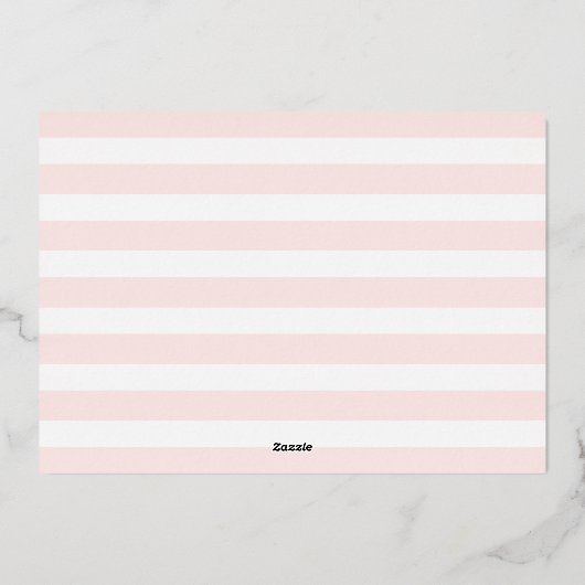 Fun Snapshots Real Foil Birth Ankündigung (Rückseite)