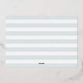 Fun Snapshots Real Foil Birth Ankündigung (Rückseite)