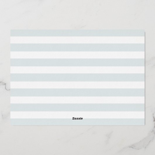 Fun Snapshots Real Foil Birth Ankündigung (Rückseite)