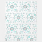 Fun Snowflakes Design Fleecedecke (Vorderseite)