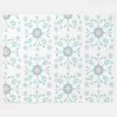 Fun Snowflakes Design Fleecedecke (Vorderseite (Horizontal))