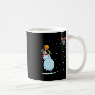 Fun Snowman Basketball Weihnachten Kaffeetasse