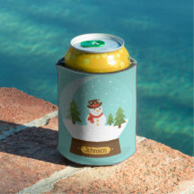 FUN! Snowman Can Cooler - Personalisiert - Name hi