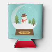 FUN! Snowman Can Cooler - Personalisiert - Name hi Dosenkühler (Vorderseite)