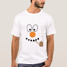 Fun Snowman Cartoon Weihnachten T-Shirt