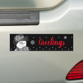 Fun Snowman Design Autoaufkleber (Auf Auto)