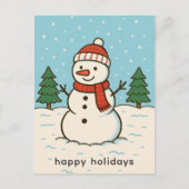 Fun Snowman Niedlich Weihnachten (Vorderseite)