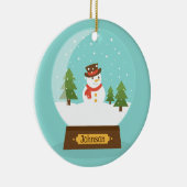 FUN! Snowman Ornament - Personalisiert - Name hinz (Rechts)