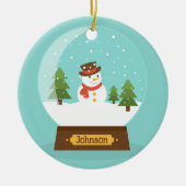 FUN! Snowman Ornament - Personalisiert - Name hinz (Vorne)