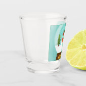 FUN! Snowman Shot Glass - Personalisiert - Name hi Schnapsglas (Links)