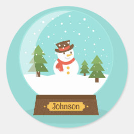 FUN! Snowman Stickers - Personalisiert - Name hinz