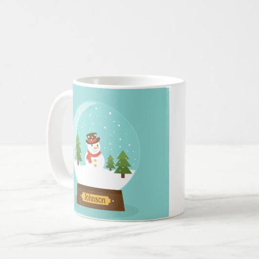 FUN! Snowman-Tasse - Personalisiert - Name hinzufü Kaffeetasse (Vorderseite Links)