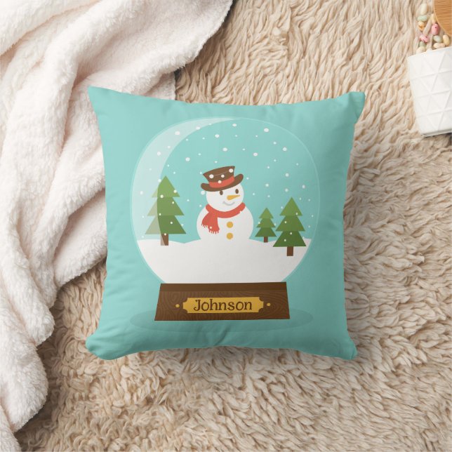FUN! Snowman Throw Pillow - Name Personalisiert hi Kissen (Decke)