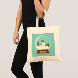 FUN! Snowman Tote Bag - Personalisiert - Name hinz Tragetasche