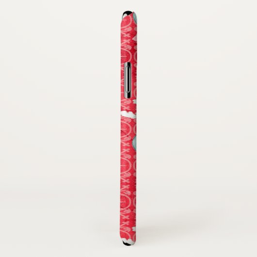 Fun Snowman und Rentier Weihnachten iPhone Case (Hinten/Rechts)