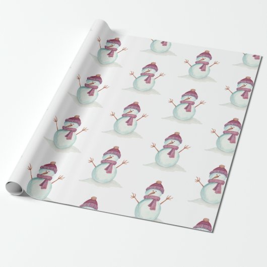 Fun Snowman Weihnachten Geschenkpapier (Ungerollt)