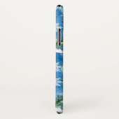 Fun Snowman Weihnachten iPhone Case (Hinten/Rechts)