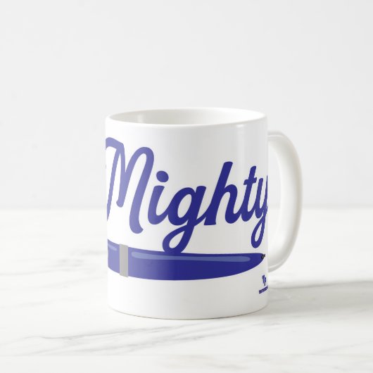 Fun so Mighty Author Pen Writer Design Kaffeetasse (VorderseiteRechts)