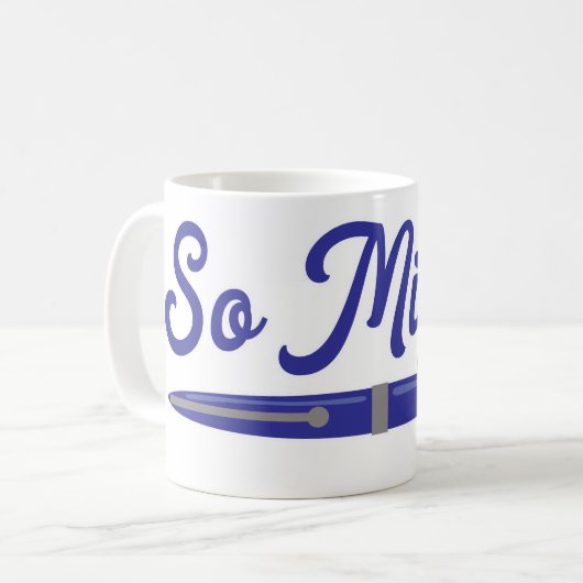 Fun so Mighty Author Pen Writer Design Kaffeetasse (Vorderseite Links)