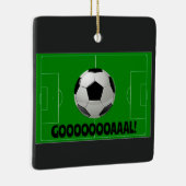Fun Soccer Ball und Pitch GOAL! (Fußball) Keramikornament (Rechts)