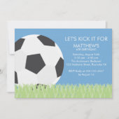 Fun Soccer ThemenGeburtstagsparty Einladung (Vorderseite)