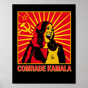 Fun Socialist Comrade Kamala Commie La Harris 2024 Poster