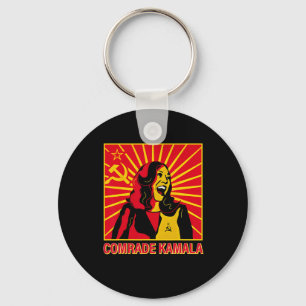 Fun Socialist Comrade Kamala Commie La Harris 2024 Schlüsselanhänger