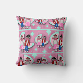 Fun Sock Monkey Madness Cartoon Charakter Kissen