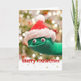 Fun Sock Puppet Weihnachtskarte Feiertagskarte