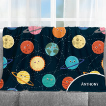 Fun Solar System Planets Muster für Kids Blue