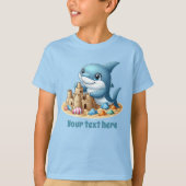 Fun Sommer Hai fügen Text unisex T-Shirt (Vorderseite)