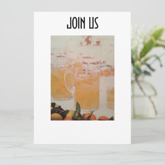 FUN SOMMER-PARTY EINLADUNG (Stehend Vorderseite)