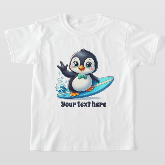 Fun Sommer Pinguin fügen Text unisex T-Shirt (Ablage )