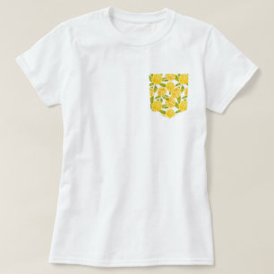 Fun Sommerlicher Fresh Lemon Slices Pocket T - Shi T-Shirt