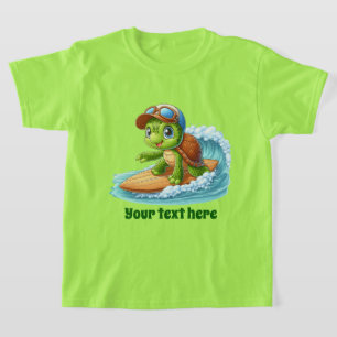 Fun Sommerschildkröte fügen Text unisex T-Shirt